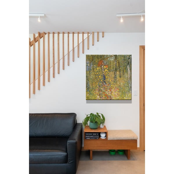 Репродукция на Густав Климт - Фермерска градина с разпятие , 60 x 60 cm Farm garden with crucifix - Fedkolor-image-1