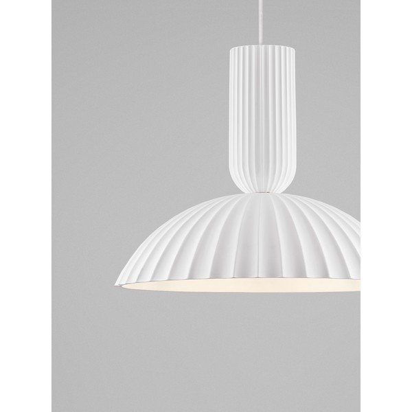 Бяло каменно висящо осветително тяло ø 50 cm Ammos – Nova Luce-image-2