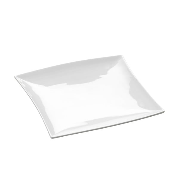 Бяла порцеланова чиния East Meets West, 23 x 23 cm - Maxwell & Williams