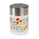 Детски термос за храна в кремав и сребрист цвят 450 ml Wild Flowers – Rex London