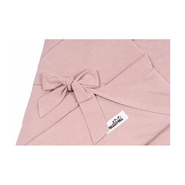 Розово памучно бебешко одеяло 75x75 cm - Malomi Kids-image-2