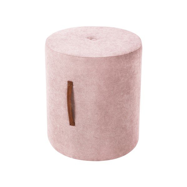 Светлорозов пуф Motion, ø 40 cm - Kooko Home