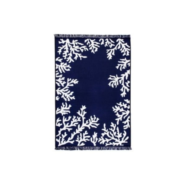 Син и бял двустранен килим Корал, 160 x 250 cm - Cihan Bilisim Tekstil
