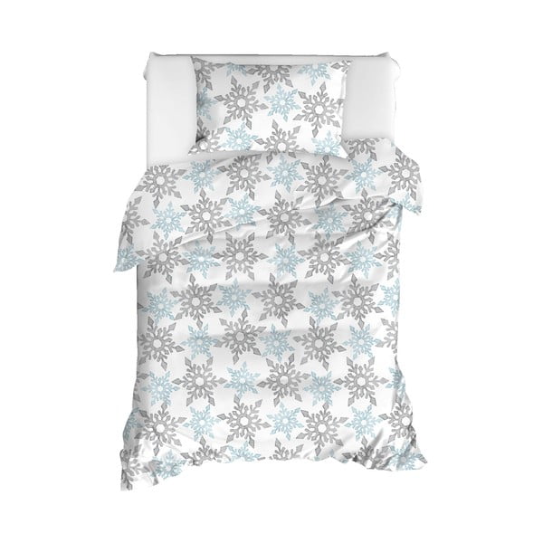 Памучно спално бельо за единично легло Ranforce, бяло, 140 x 200 cm Irene - Mijolnir