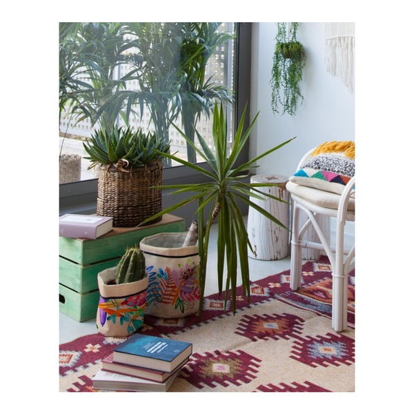 Комплект от 2 текстилни капака за саксии Floral - Madre Selva-image-1