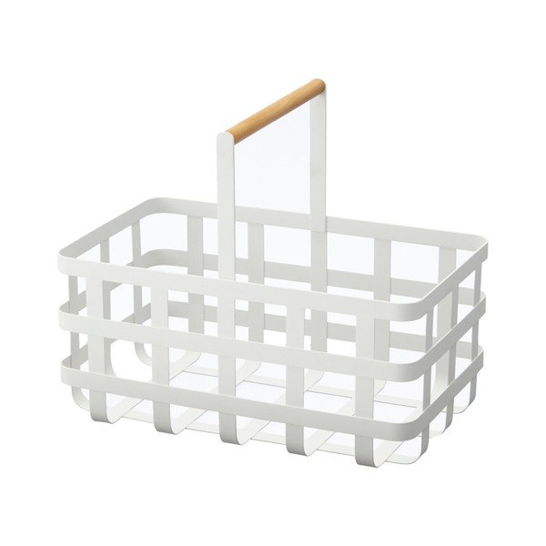 Bílý úložný košík YAMAZAKI Tosca