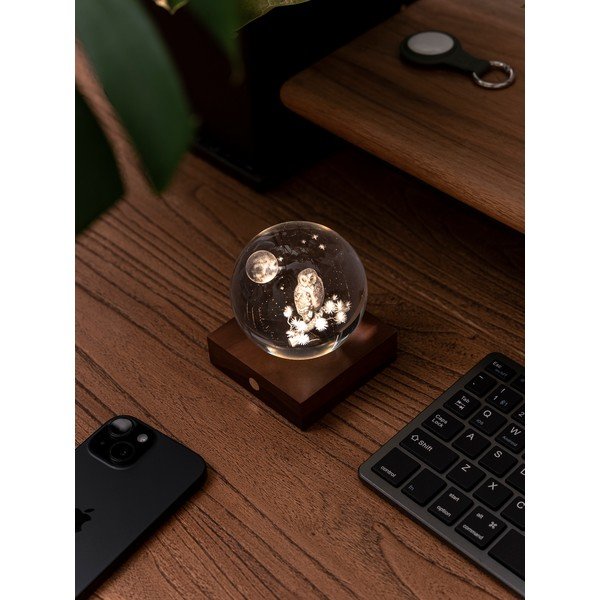 Преносима светлинна декорация с USB ø 8 cm Amber – Gingko-image-4