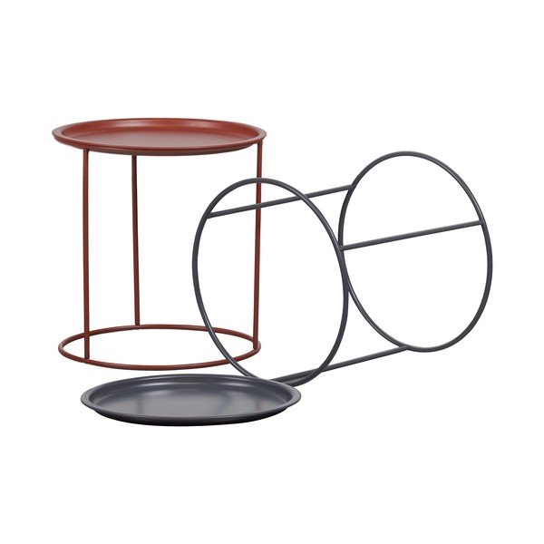 Светлосива масичка за кафе, ø 40 cm Ivar - WOOOD-image-4