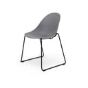 Комплект от 2 сиви трапезни стола с черна основа Viva - Bonami Selection