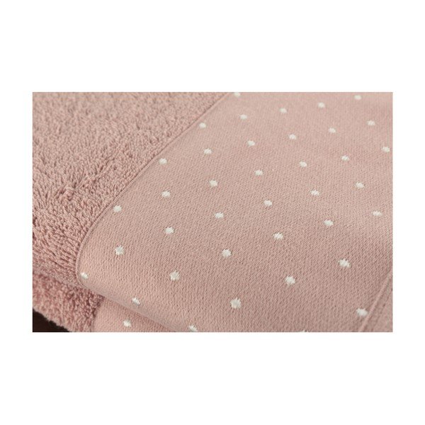 Sada 2 pudrově růžových bavlněných ručníků Patricia, 50 x 90 cm-image-1