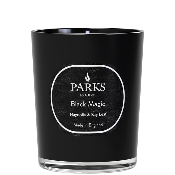 Свещ с аромат на магнолия и дафинов лист Black Magic, време на горене 45 ч. Magnolia & Bay Leaf - Parks Candles London