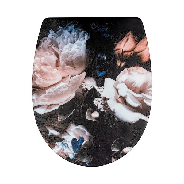 Тоалетна седалка с декорация от цветя Peony - Wenko-image-2