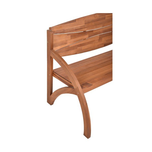 Кафява градинска пейка от масивно дърво Hadia – Garden Pleasure-image-1