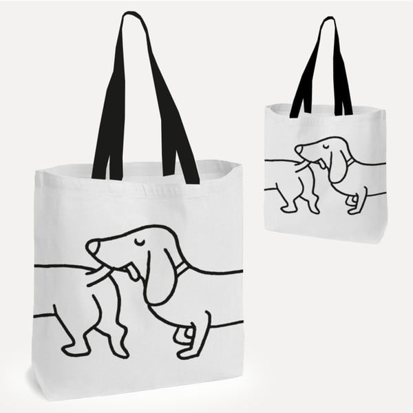 Чанта за ръка или за рамо Hund, 38 x 38 cm - U Studio Design
