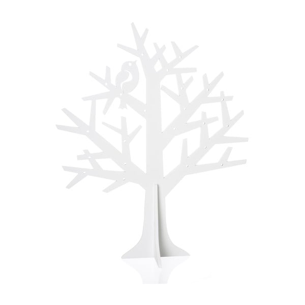 Бяла дървена стойка за бижута Tree - Le Studio