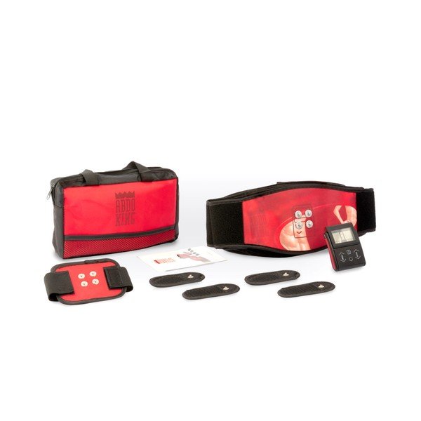Червен колан за електростимулация Abdo King - InnovaGoods-image-1