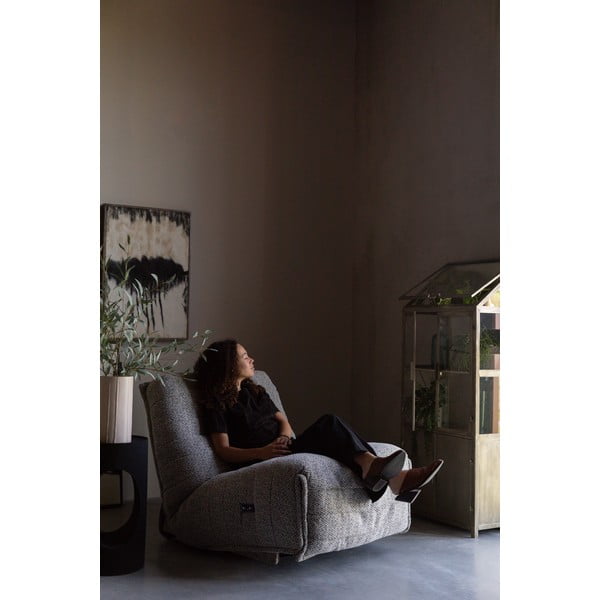 Сива метална витрина 64x151x35 cm Monviso – Dutchbone-image-4