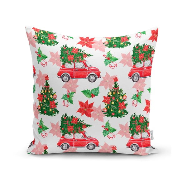 Коледна калъфка за възглавница Весела Коледа, 42 x 42 cm - Minimalist Cushion Covers