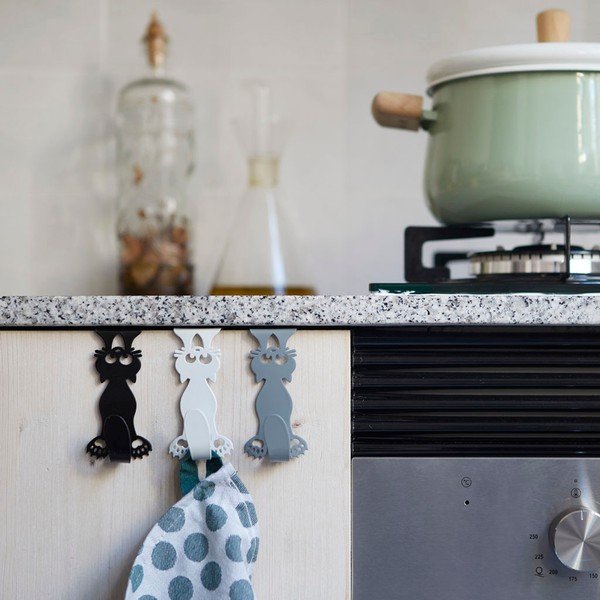 Висящи метални комплект куки 3 бр. Curious Cats – Balvi-image-1