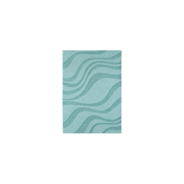 Vlněný koberec Aero Ocean, 90x150 cm