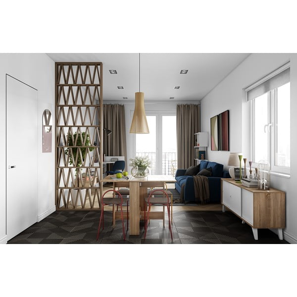 Сгъваема маса за хранене от дъб 76x28 cm Papillon - TemaHome-image-1