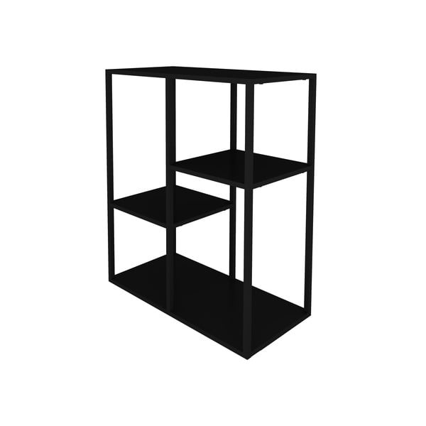 Черна метална етажерка, височина 81 cm Lite - Canett-image-3