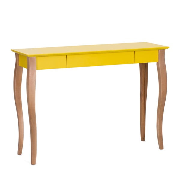 Жълто бюро Lillo, дължина 105 cm - Ragaba