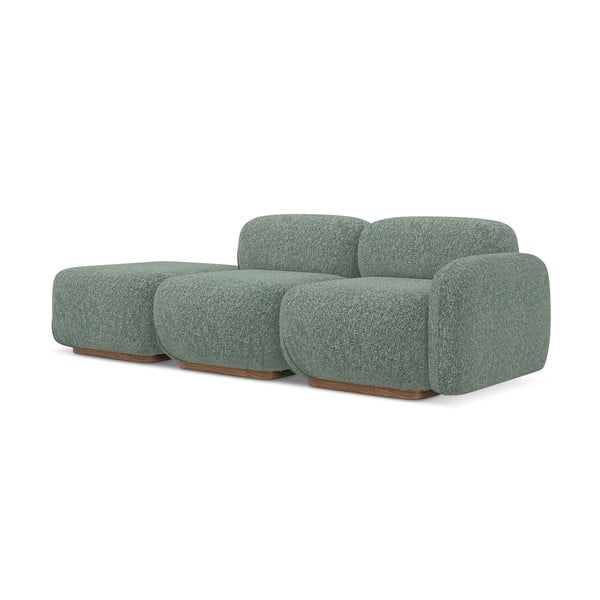 Светлозелен модулна лежанка (десен ъгъл) Ailani – Makamii-image-1