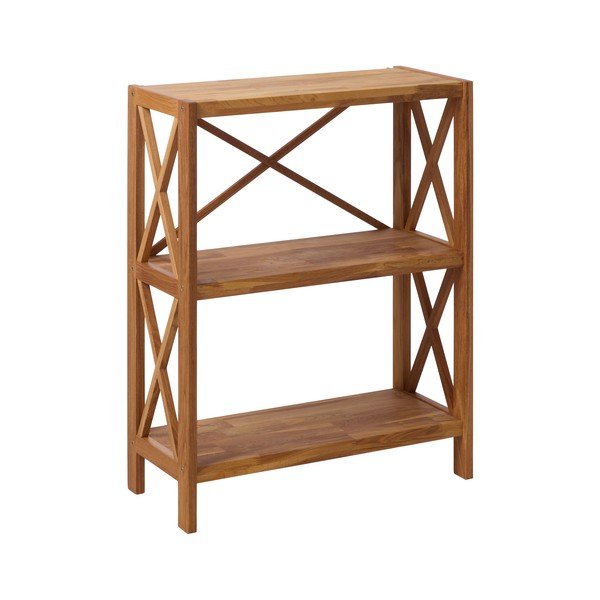 Стелаж от масивен дъб в естествен цвят 70x87 cm X-Shelf – Unique Furniture-image-2