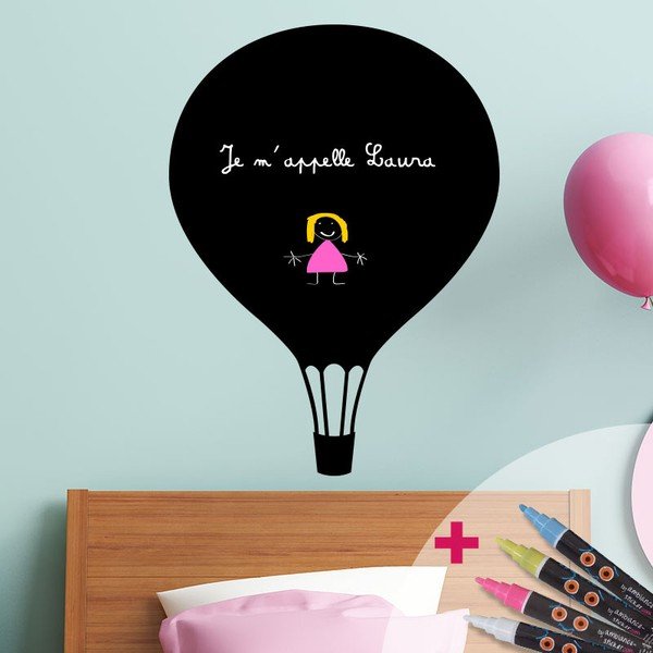 Tabulová samolepka se 4 tekutými křídami Fanastick Balloon-image-1