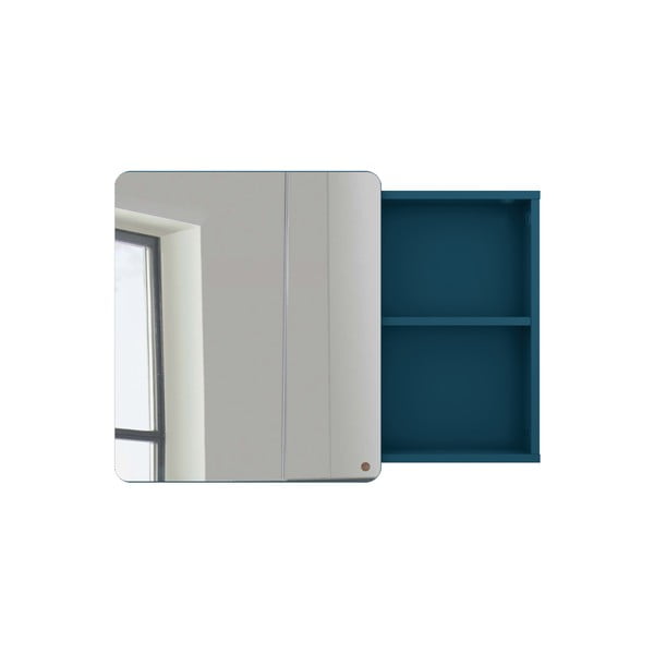 Тъмно син стенен шкаф за баня с огледало Голям Color Bath - Tom Tailor