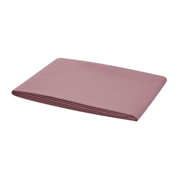 Розов ластичен чаршаф за единично легло Basic, 100 x 200 cm - Bella Maison