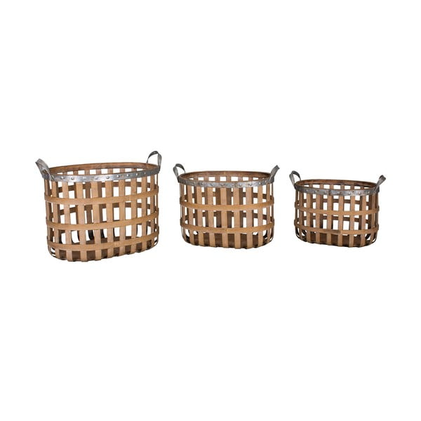 Бамбукови кошници в комплект от 3 - Antic Line