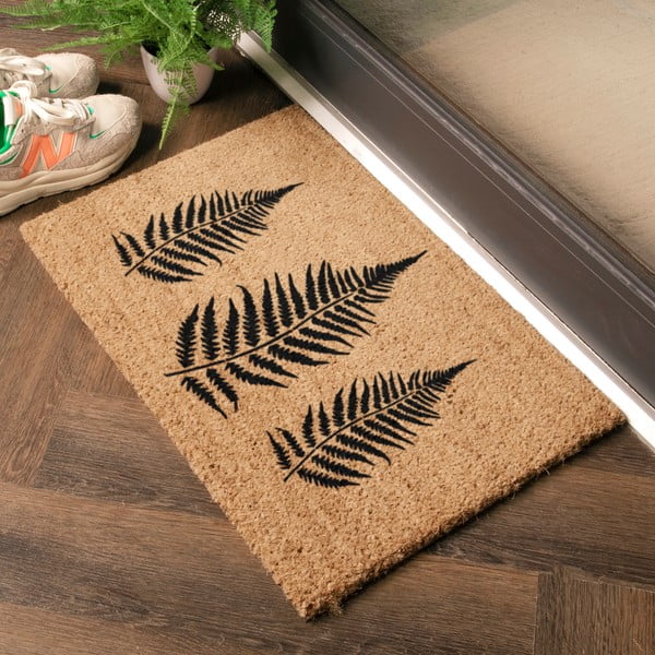 Изтривалка от кокосови влакна 40x60 cm Fern Leaf – Artsy Doormats-image-1