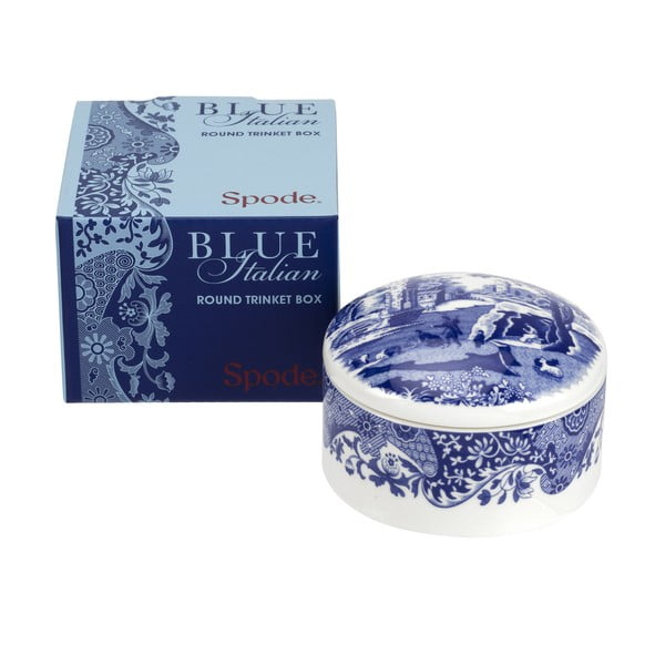Бяла и синя порцеланова купа Blue Italian Floreale - Spode