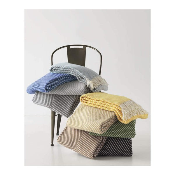 Зелено каре със съдържание на памук , 140 x 180 cm Tebas - Euromant-image-2