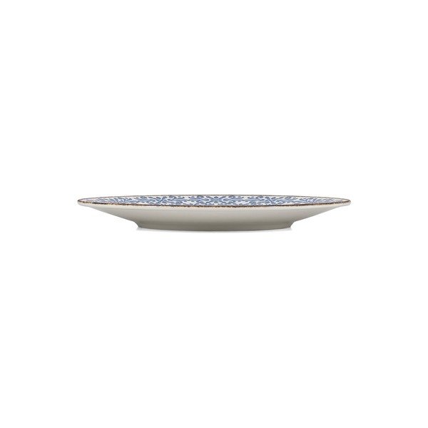 Бяла/синя порцеланова чиния ø 25 cm Azul – BonBistro-image-3