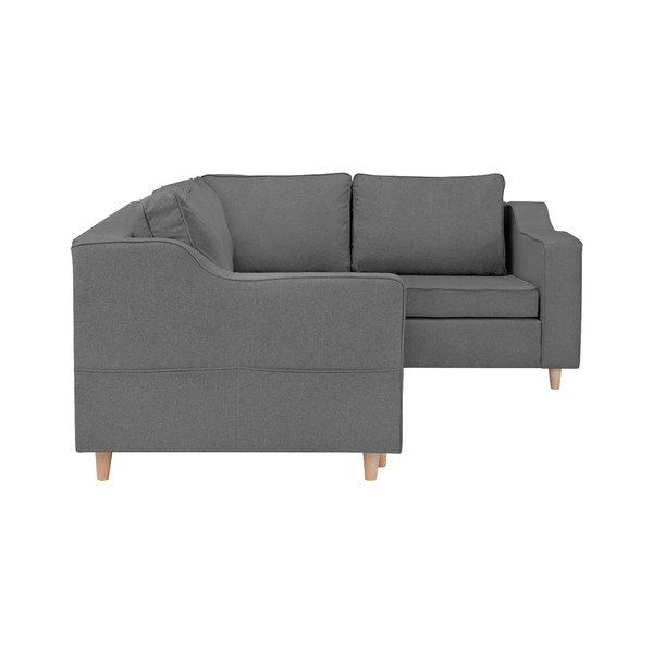 Сив разтегателен диван Jonquille за четирима души, десен ъгъл - Mazzini Sofas-image-4