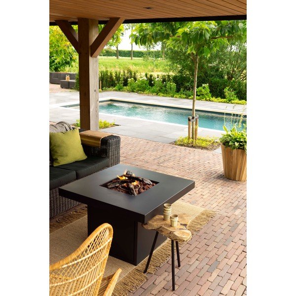 Черна газова камина Cosibrixx, 90 x 61 cm - COSI-image-4