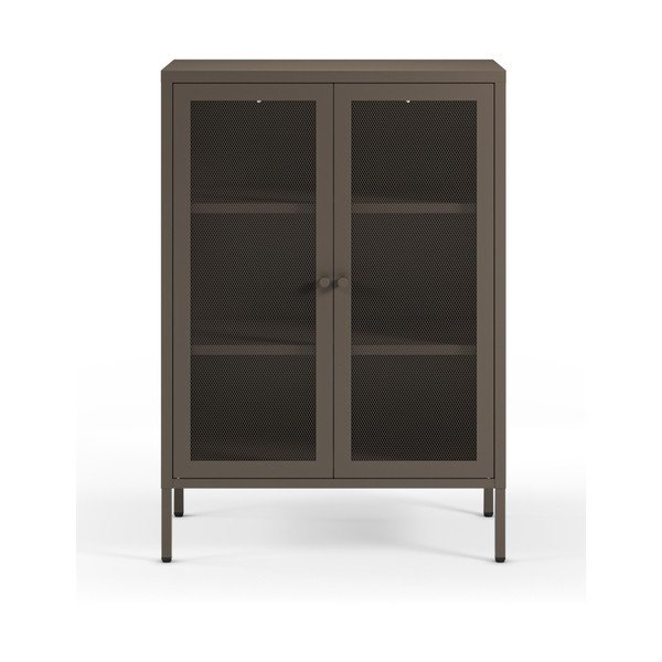 Сиво метално шкафче 70x100x40 cm Fayna – Marckeric