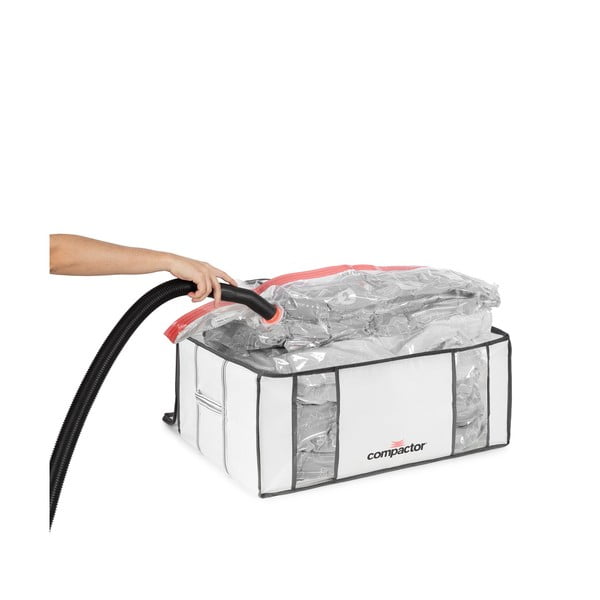 Вакуумна/подсилена текстилна кутия за съхранение на дрехи 65x45x27 cm Life – Compactor