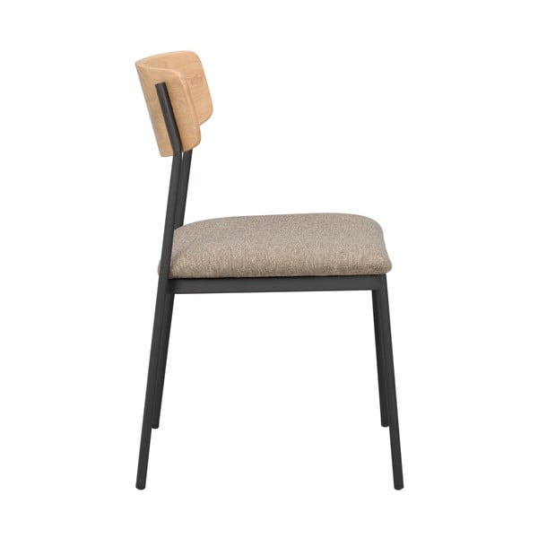 Трапезни столове в бежов и естествен цвят в комплект от 2 бр. Maymont – Rowico-image-3