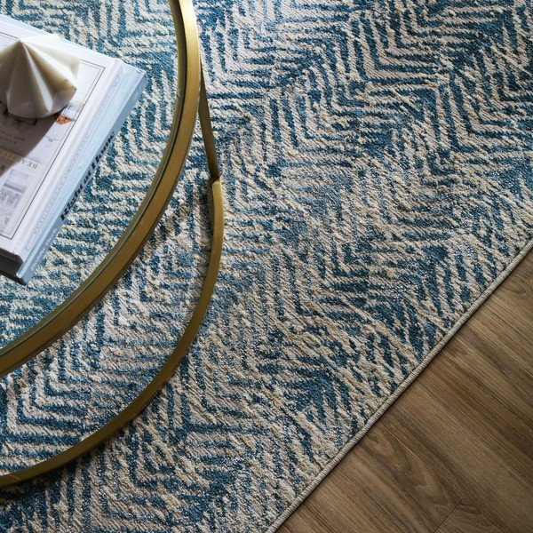 Син килим 160x230 cm Lua Abstract – Flair Rugs-image-2