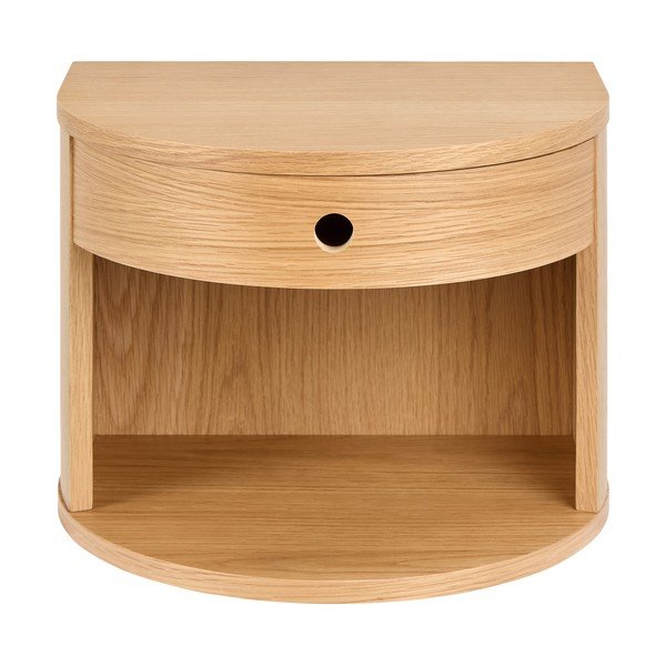 Нощно шкафче от декор от дъб  в светло естествен цвят Paron – Actona