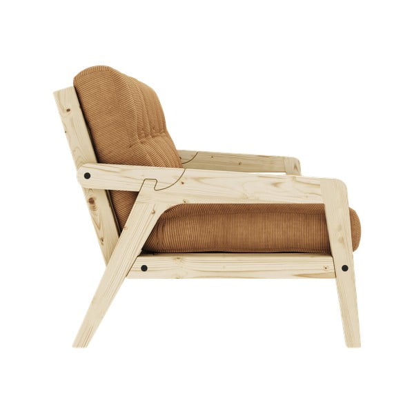 Разтегателен диван горчица 204 cm Grab Clear - Karup Design-image-4