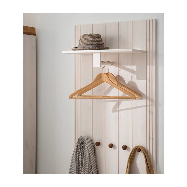 Бял комплект за коридор от масивен бор 60x120x25 cm Anita – Støraa-image-1