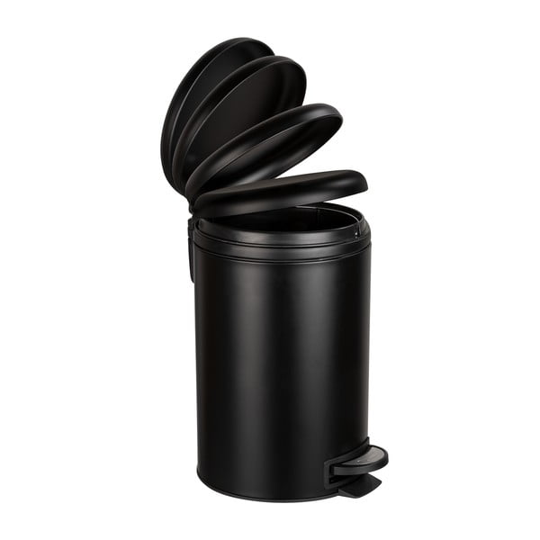 Черна кофа за боклук Easy Close, 12 L Leman - Wenko-image-1