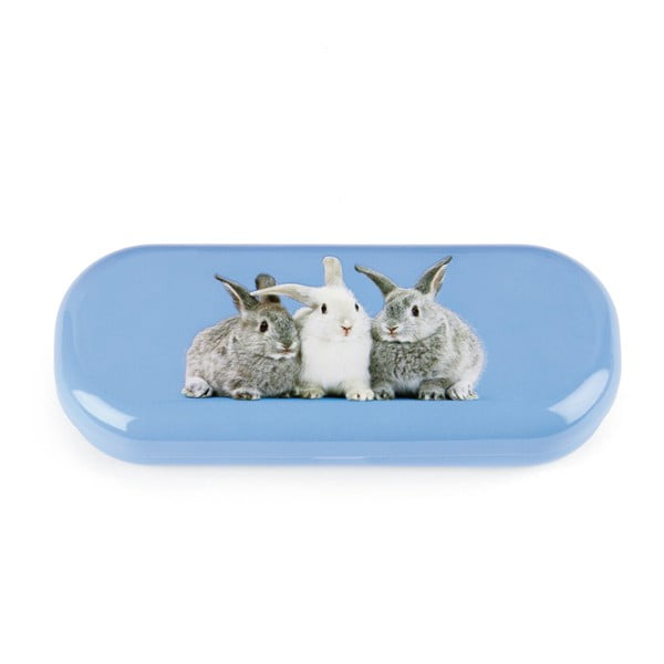 Pouzdro na brýle Rabbits on Blue
