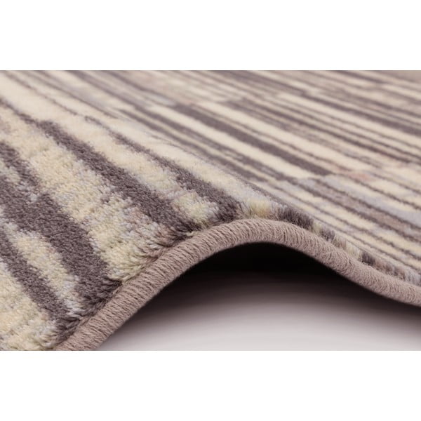 Сив вълнен килим 133x180 cm Grids - Agnella-image-2