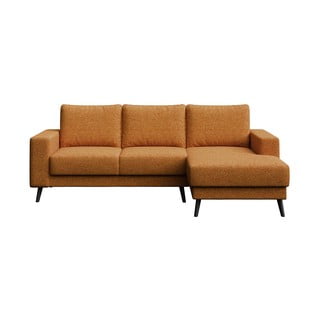 Оранжев ъглов диван (десен ъгъл) Fynn - Ghado